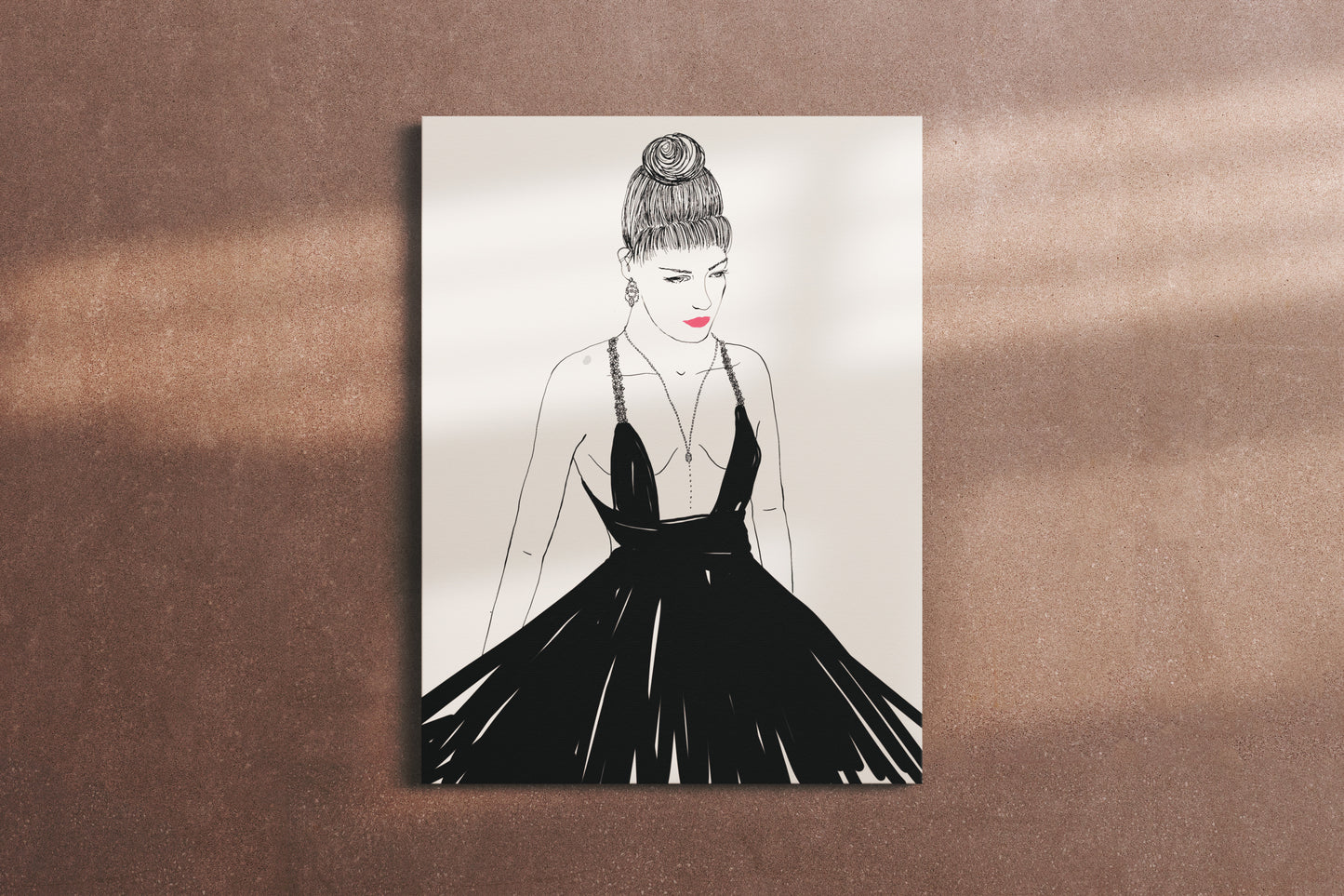 Print Little Black Dress