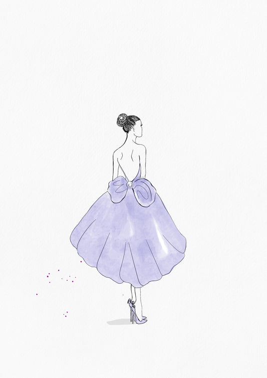 Print little blue Princess