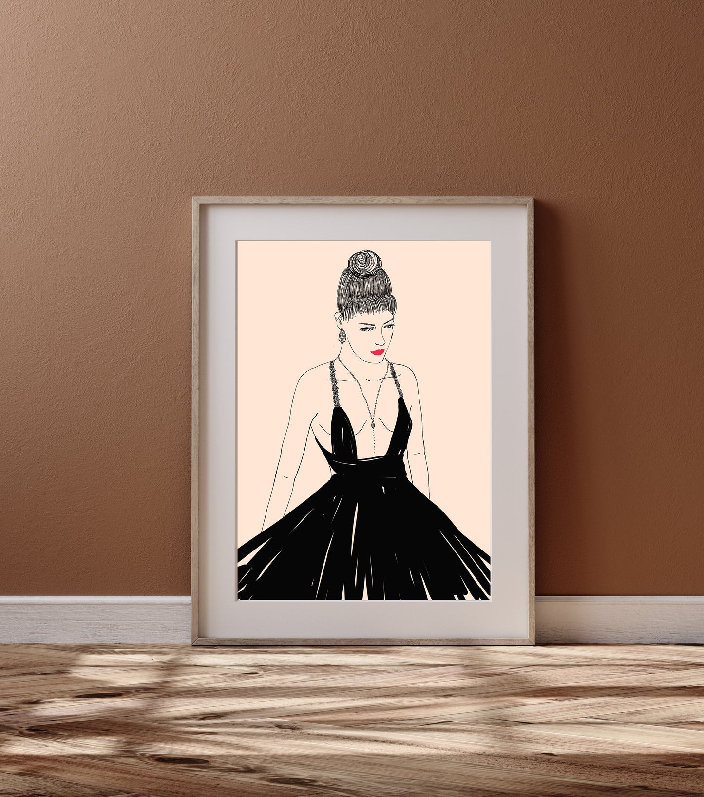 Print Little Black Dress